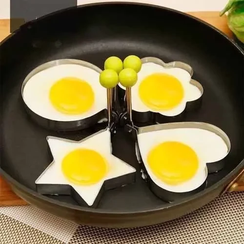 Stainless Steel DIY Kitchen Egg Fried Mold with Handle