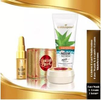 Golden Pearl Beauty Cream & Whitening Skin Serum & Face Wash 3in1 Pack