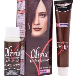 Olivia Burgundy Hair Color 08