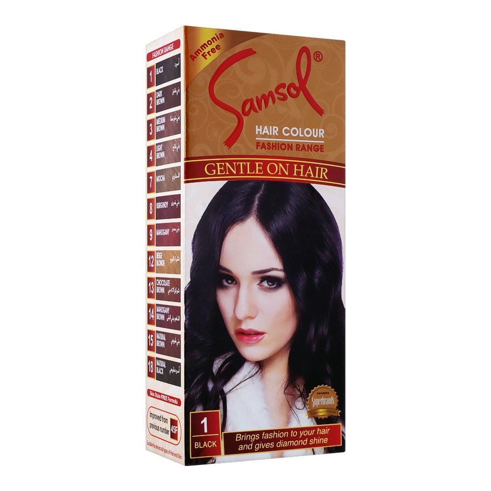 Samsol Fashion Range Hair Color Number 1 Black