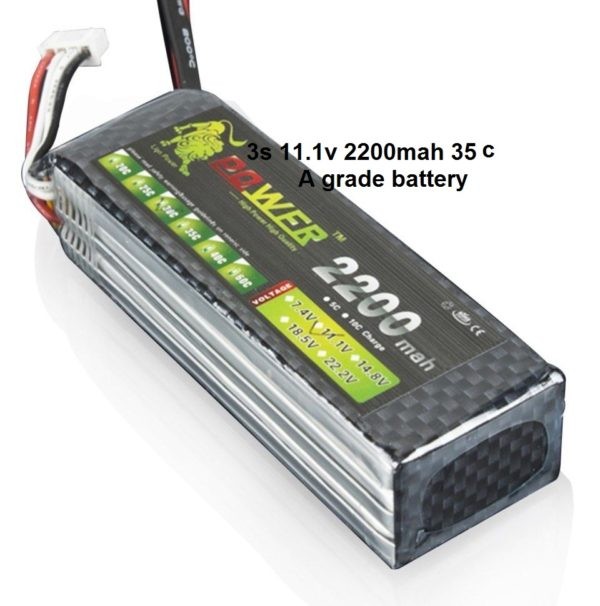 3S 11.1v 2200mAh 30C LION POWER Lipo Battery