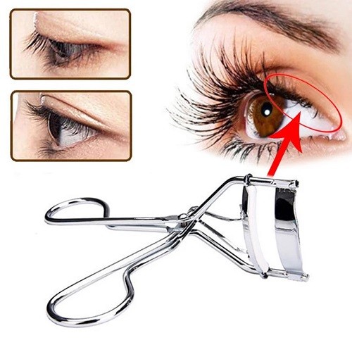 Portable Eyelashes Curler Eye Lashes Curling Clip With Handle Silicone Strip
