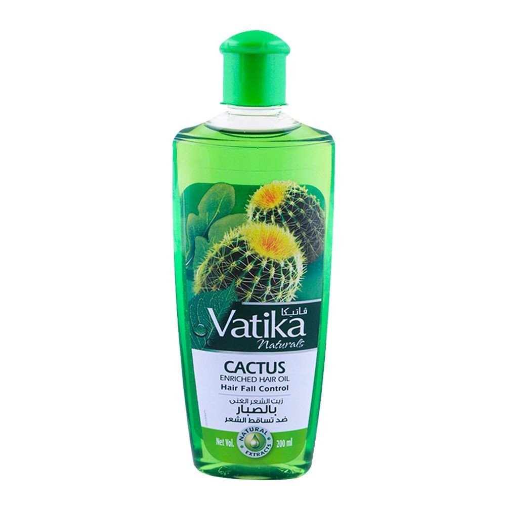 Vatika Cactus Enriched Hair Oil, Hair Fall Control 200ml