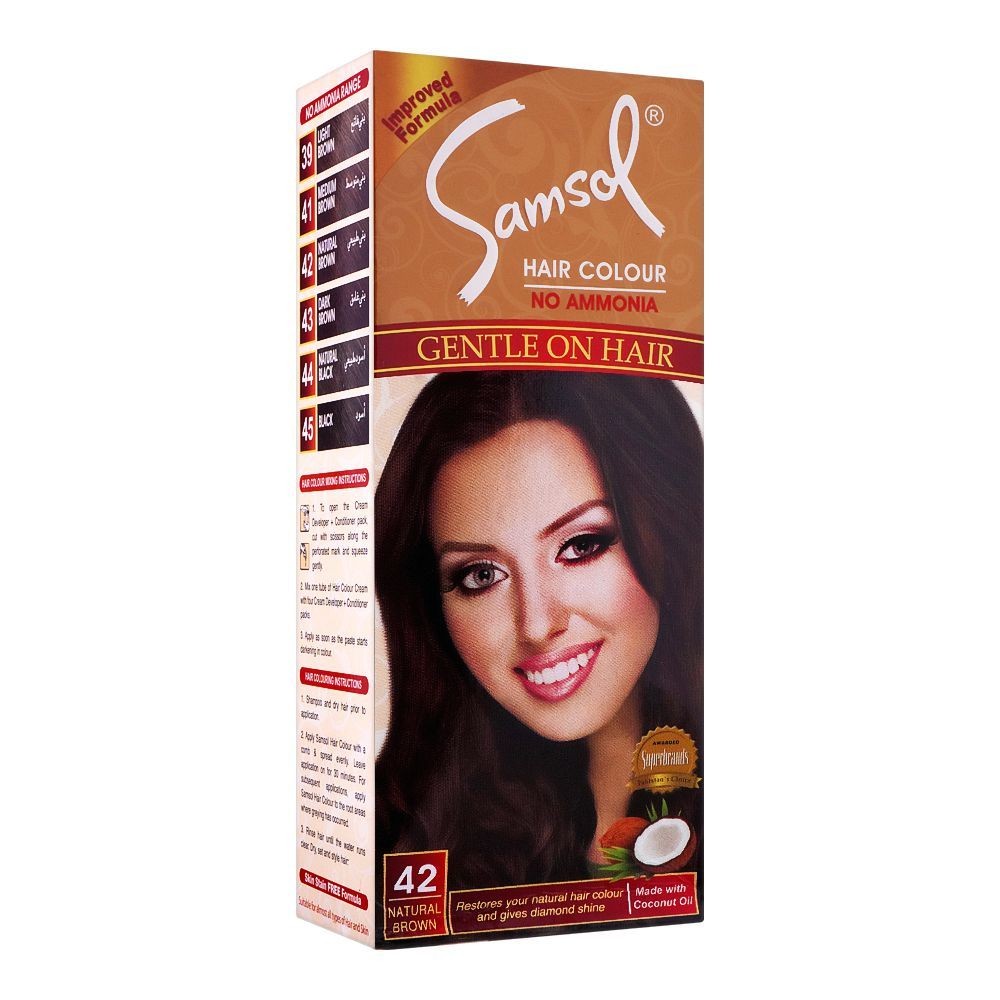 Samsol No Ammonia Hair Color Number 42 Natural Brown