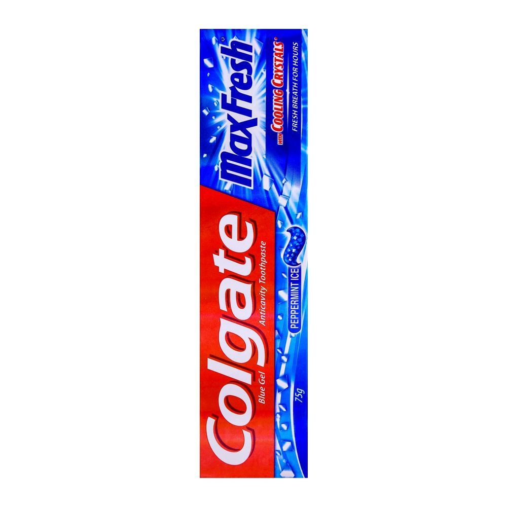 Colgate MaxFresh Blue Gel Peppermint Ice Toothpaste 75gm