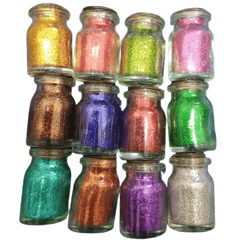 Glitter Multi-Color for Face & Art Work 12 Pieces